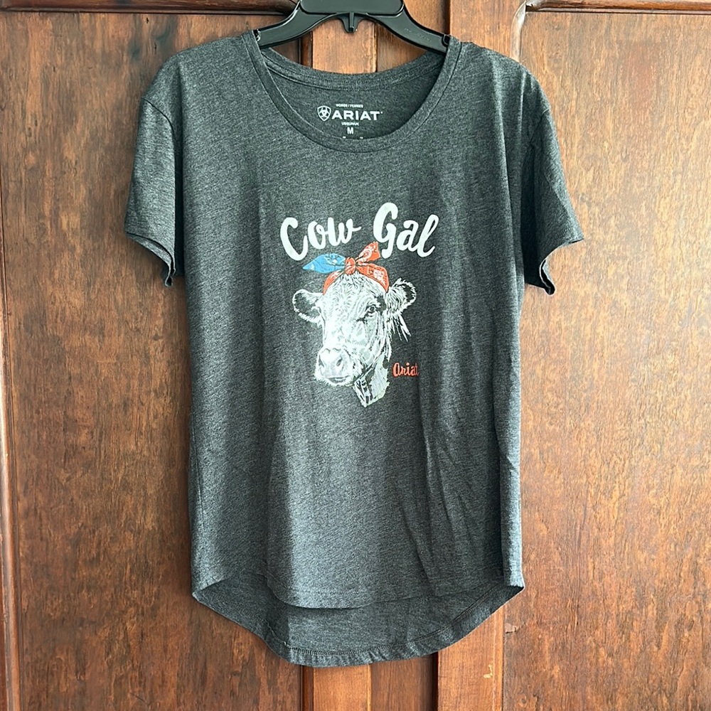 Ariat Gray Cow Gal women’s T-shirt